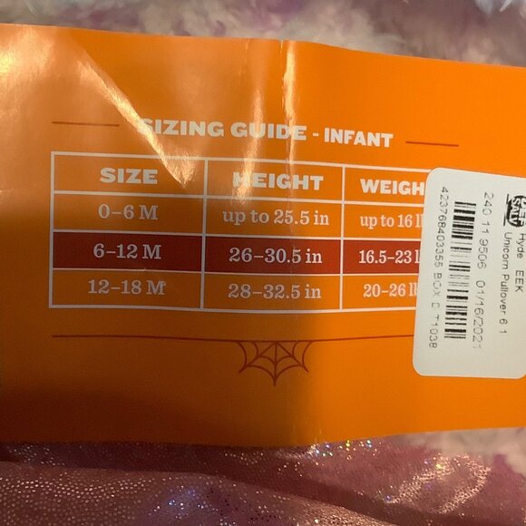 Hyde & Eek! Boutique Infant Rainbow Unicorn Costume 6-12 Months NWT Halloween - Picture 5 of 8